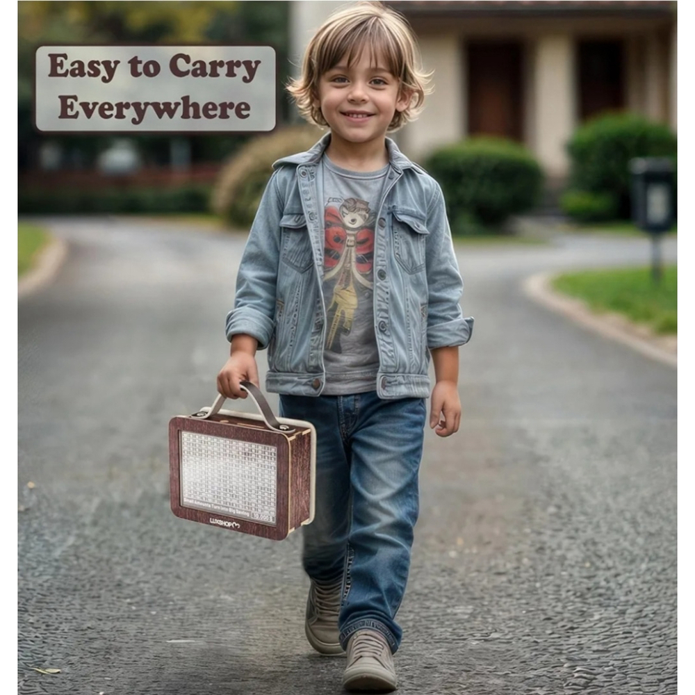 Money Saving Box 10,000 with Handle and Plastic Clear - 10000 Savings Challenge - Picture 3 of 9